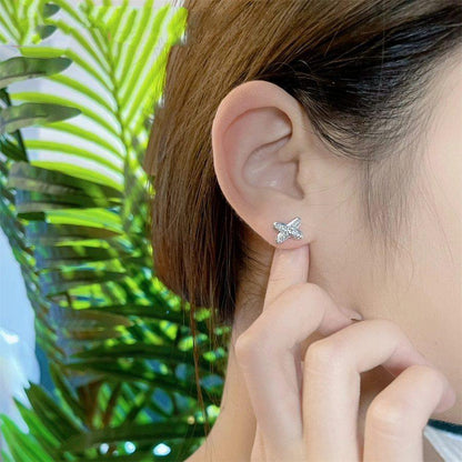 [Stellar Jewelry]JEUX DE SILVER DIAMOND EARRINGS