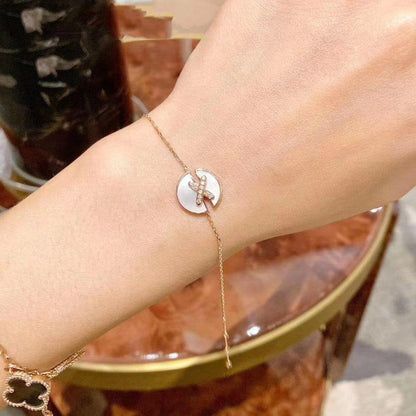 [Stellar Jewelry]JEUX DE BRACELET MOP PINK GOLD DIAMONDS