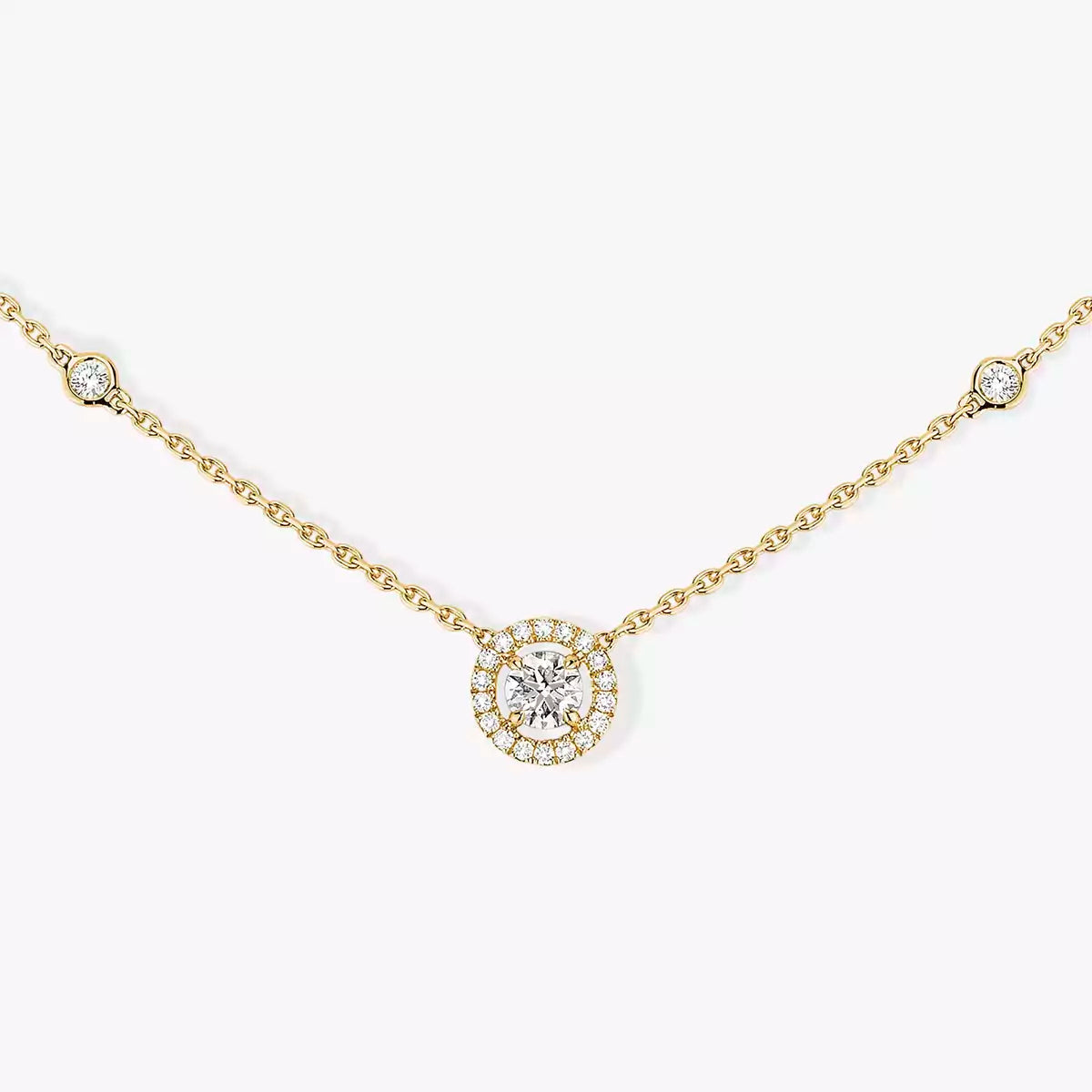 [Stellar Jewelry]Diamond Necklace 0,20ct Brilliant Shape Joy