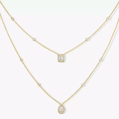 [Stellar Jewelry]Diamond Necklace My Twin 2 Rows