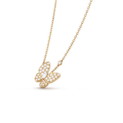 [Stellar Jewelry]BUTTERFLY DIAMOND NECKLACE