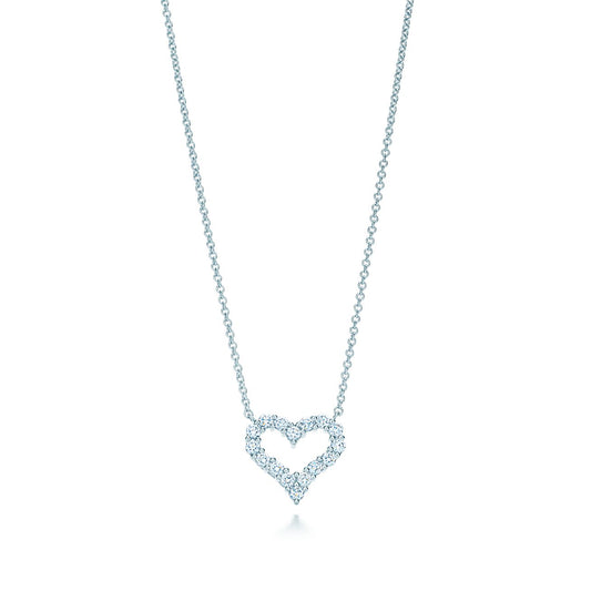 [Stellar jewels]HEART-SHAPED DIAMOND NECKLACE