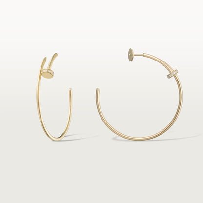 [Stellar Jewelry]JUSTE HALF DIAMOND LARGE EARRINGS