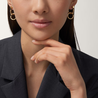 [Stellar Jewelry]JUSTE NO DIAMOND DOUBLE EARRINGS