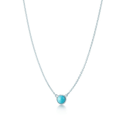 [Stellar jewels]YARD TURQUOISE NECKLACE SILVER
