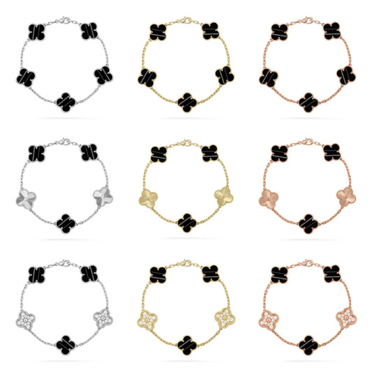 [Stellar Jewelry] CLOVER 5 MOTIF PULSAR STONE BRACELET COLLECTION