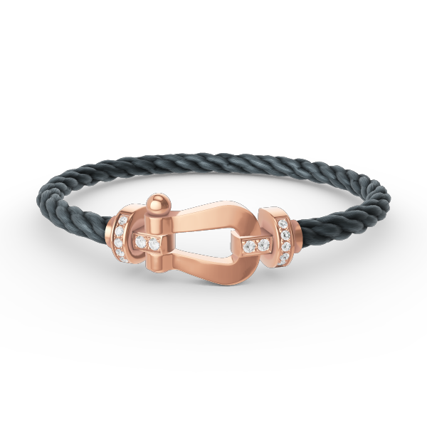 [Stellar Jewelry]FORCE LARGE HORSESHOE HALF DIAMOND BRACELET ROSE GOLD