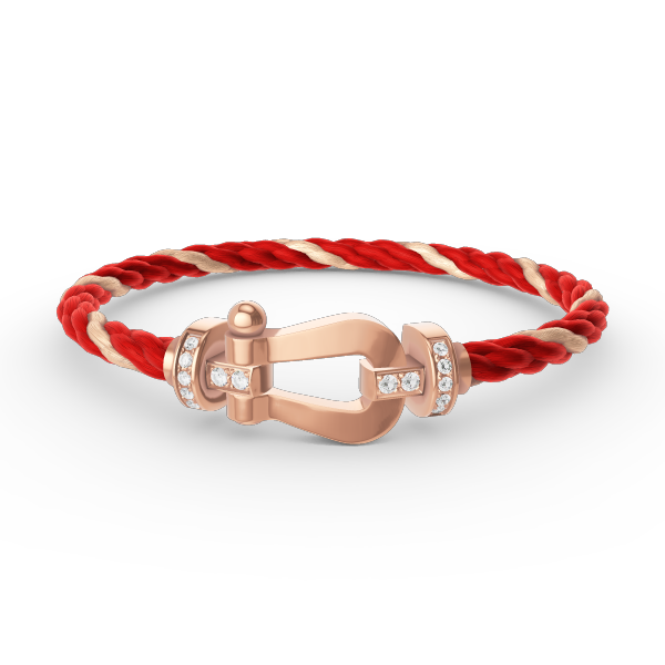 [Stellar Jewelry]FORCE LARGE HORSESHOE HALF DIAMOND BRACELET ROSE GOLD