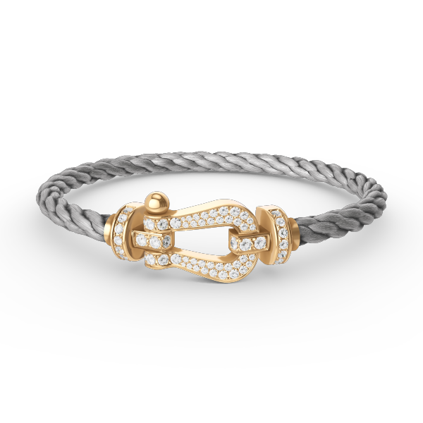 [Stellar Jewelry]FORCE LARGE HORSESHOE FULL DIAMOND BRACELET GOLD