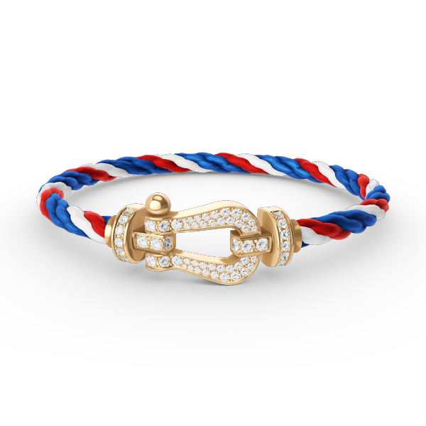 [Stellar Jewelry]FORCE LARGE HORSESHOE FULL DIAMOND BRACELET GOLD