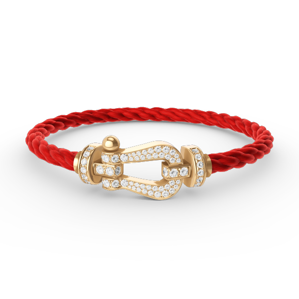 [Stellar Jewelry]FORCE LARGE HORSESHOE FULL DIAMOND BRACELET GOLD