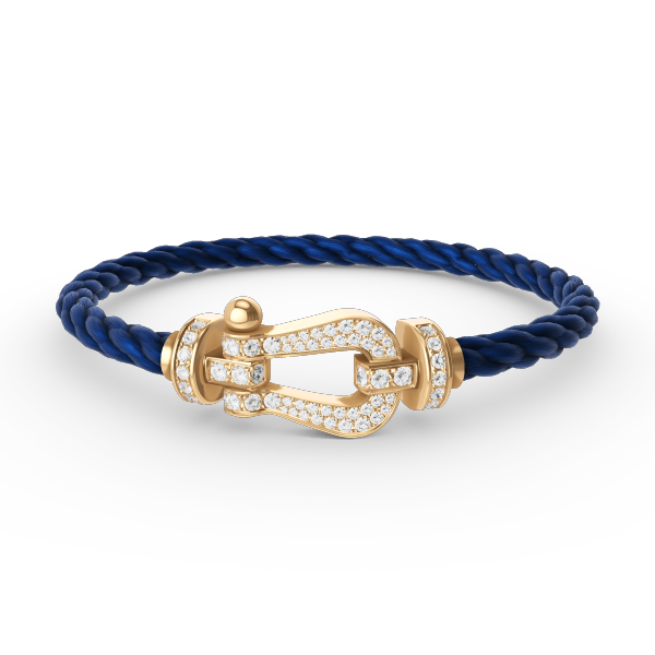 [Stellar Jewelry]FORCE LARGE HORSESHOE FULL DIAMOND BRACELET GOLD