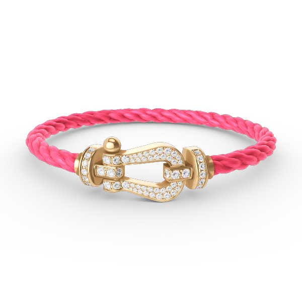 [Stellar Jewelry]FORCE LARGE HORSESHOE FULL DIAMOND BRACELET GOLD