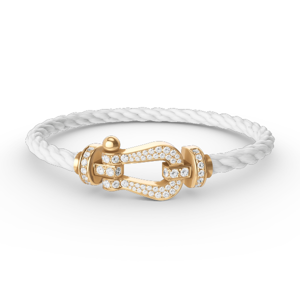 [Stellar Jewelry]FORCE LARGE HORSESHOE FULL DIAMOND BRACELET GOLD