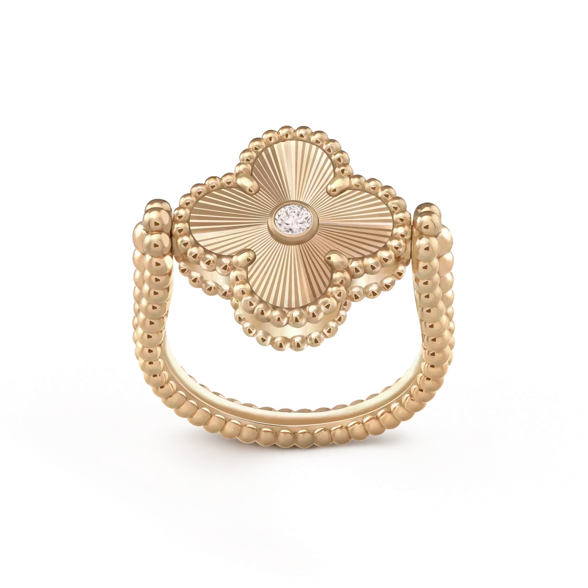 [Stellar Jewelry]CLOVER RIVERSIBLE ROSE GOLD RING