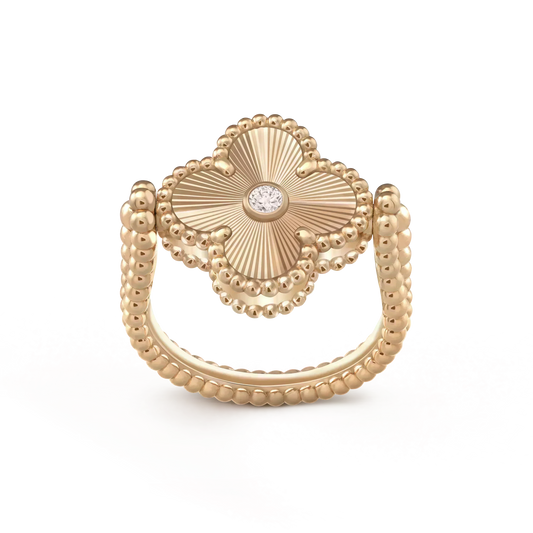[Stellar Jewelry]CLOVER RIVERSIBLE ROSE GOLD RING