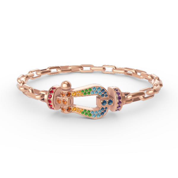 [Stellar Jewelry]FORCE LARGE HORSESHOE CLASP  METAL BRACELET