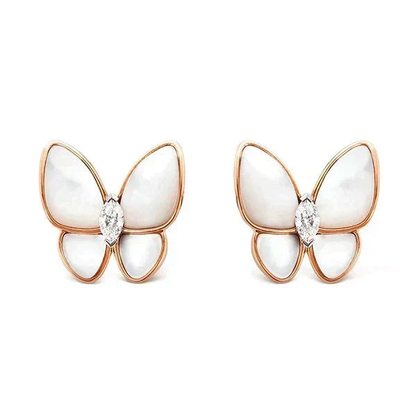 [Stellar Jewelry]BUTTERFLY MOP DIAMOND EARRINGS