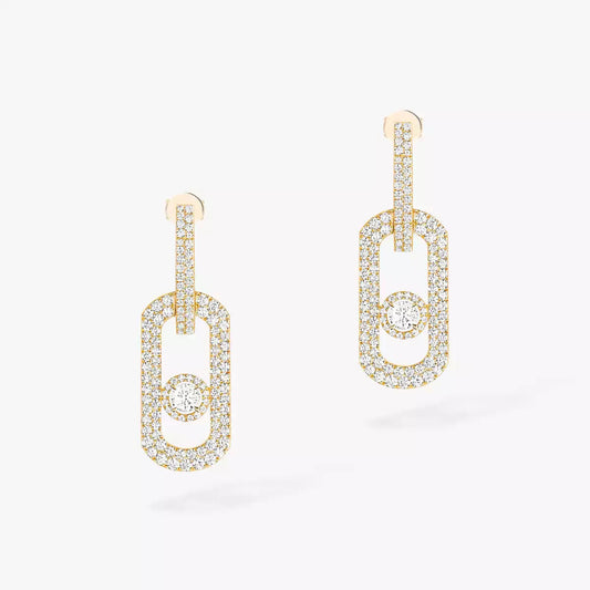 [Stellar Jewelry]So Move XL Pave_-Set Diamond Pendant Earrings