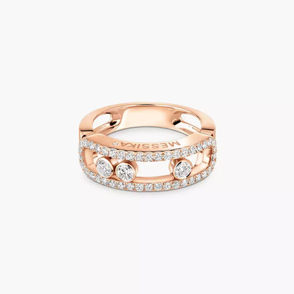 [Stellar Jewelry] Move Gold Diamond Pave_ Ring