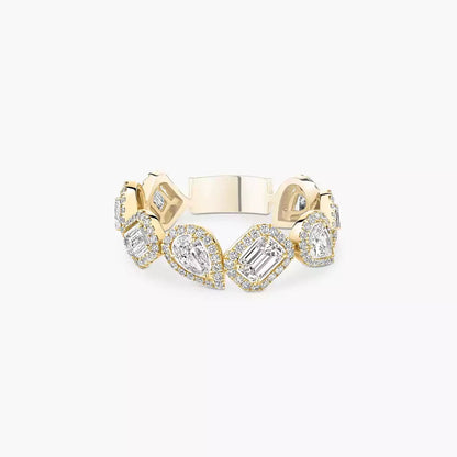 [Stellar Jewelry]Diamond Wedding Ring My Twin