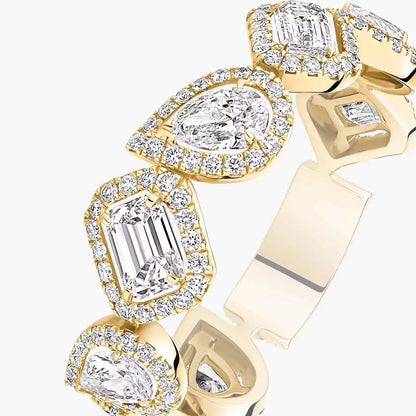 [Stellar Jewelry]Diamond Wedding Ring My Twin