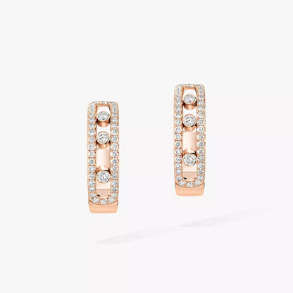 [Stellar Jewelry]Diamond Pave_ Hoop Earrings Move