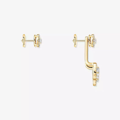 [Stellar Jewelry] My Twin Trio  Diamond Earrings