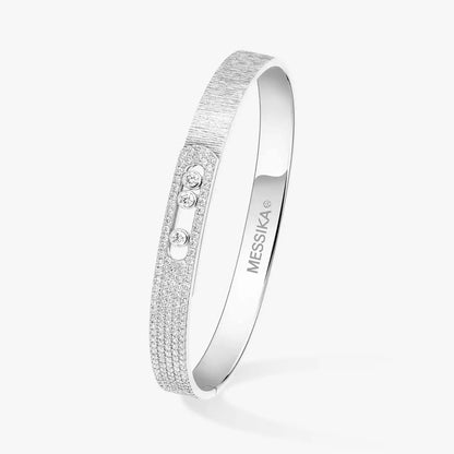 [Stellar Jewelry]Move Noa Ciselé half pavé bangle
