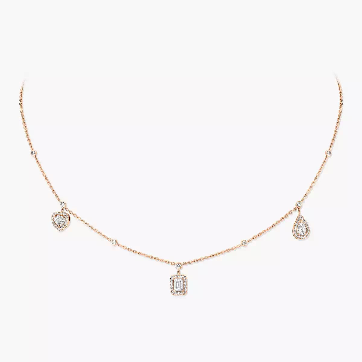 [Stellar Jewelry]My Twin Diamond Necklace in Silver