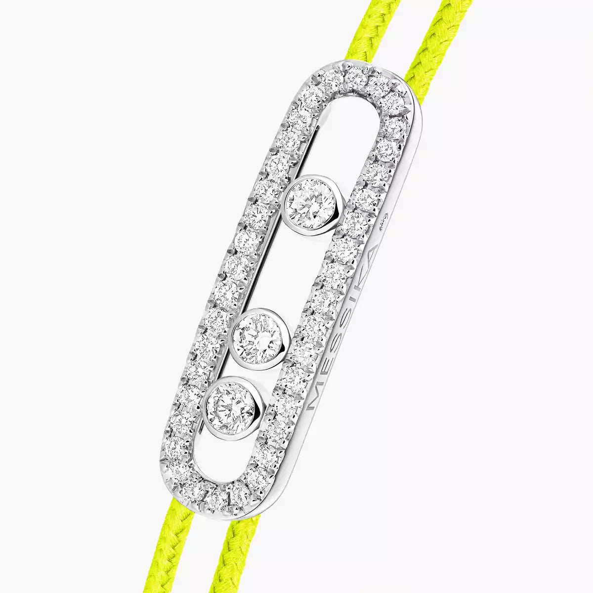 [Stellar Jewelry]Care(Medium-3.5mm) pink cord pavé bracelet