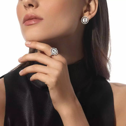 [Stellar Jewelry]Lucky Move Diamond Earrings