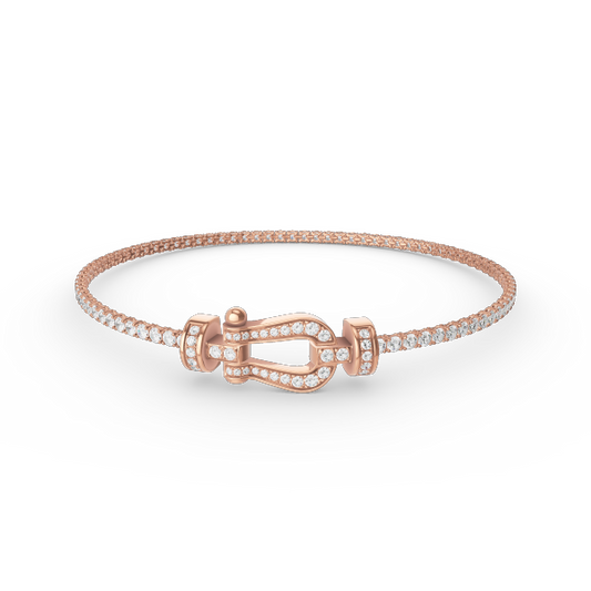 [Stellar Jewelry]FORCE  HORSESHOE  DIAMOND TENNIS BRACELET