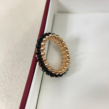 [Stellar Jewelry]BLACK BEAD STUD RING