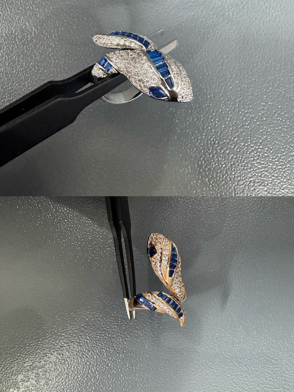 [Stellar Jewelry]BRAND NEW LUXURY BLUE SNAKE RING