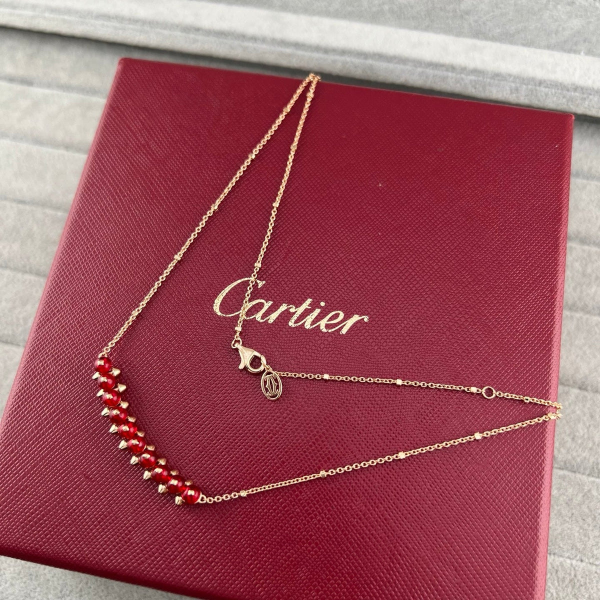 [Stellar Jewelry]NEW STUD COLORED GEM PENDANT NECKLACE