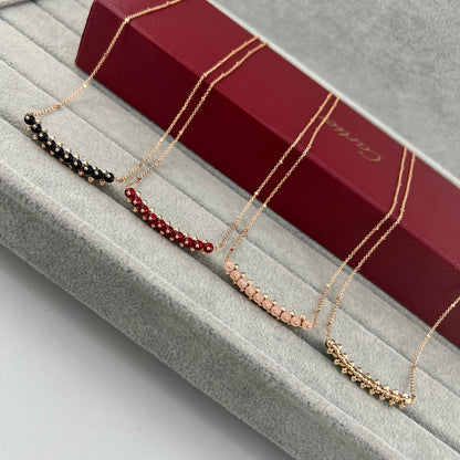[Stellar Jewelry]NEW STUD COLORED GEM PENDANT NECKLACE
