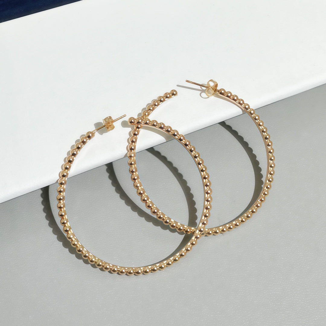 [Stellar Jewelry] SMOOTH BEAD STUD EARRINGS