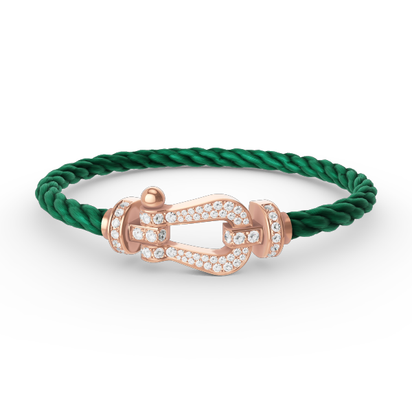 [Stellar Jewelry]FORCE LARGE HORSESHOE FULL DIAMOND BRACELET ROSE GOLD