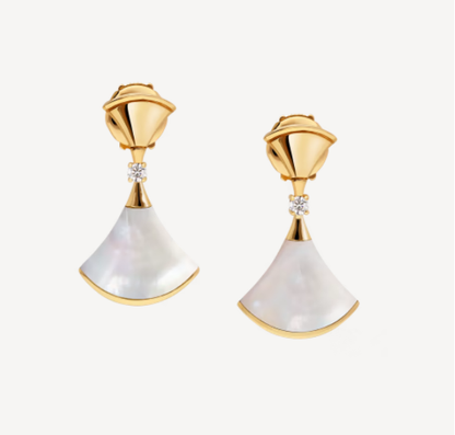 [Stellar Jewelry]DREAM MOP 1 DIAMOND EARRINGS