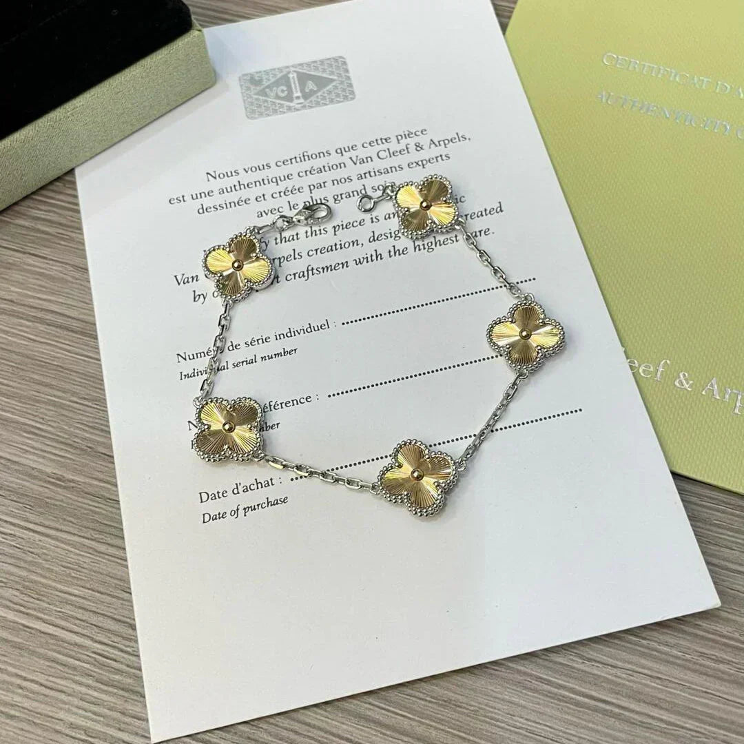 [Stellar Jewelry] CLOVER 5 MOTIF LASER BRACELET COLLECTION