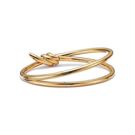 [Stellar jewels]KNOT DOUBLE ROW GOLD BRACELET