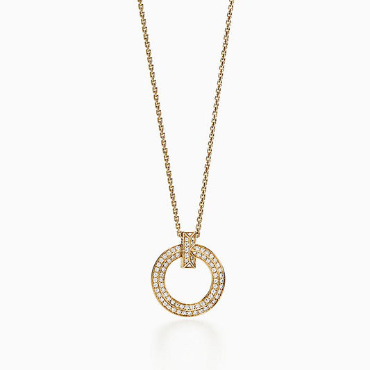 [Stellar jewels]T WIRE PEDANT DIAMOND NECKLACE