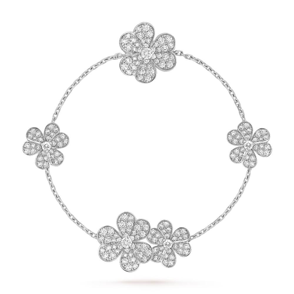 [Stellar Jewelry]FRIVOLE SILVER 5 FLOWERS BRACELET
