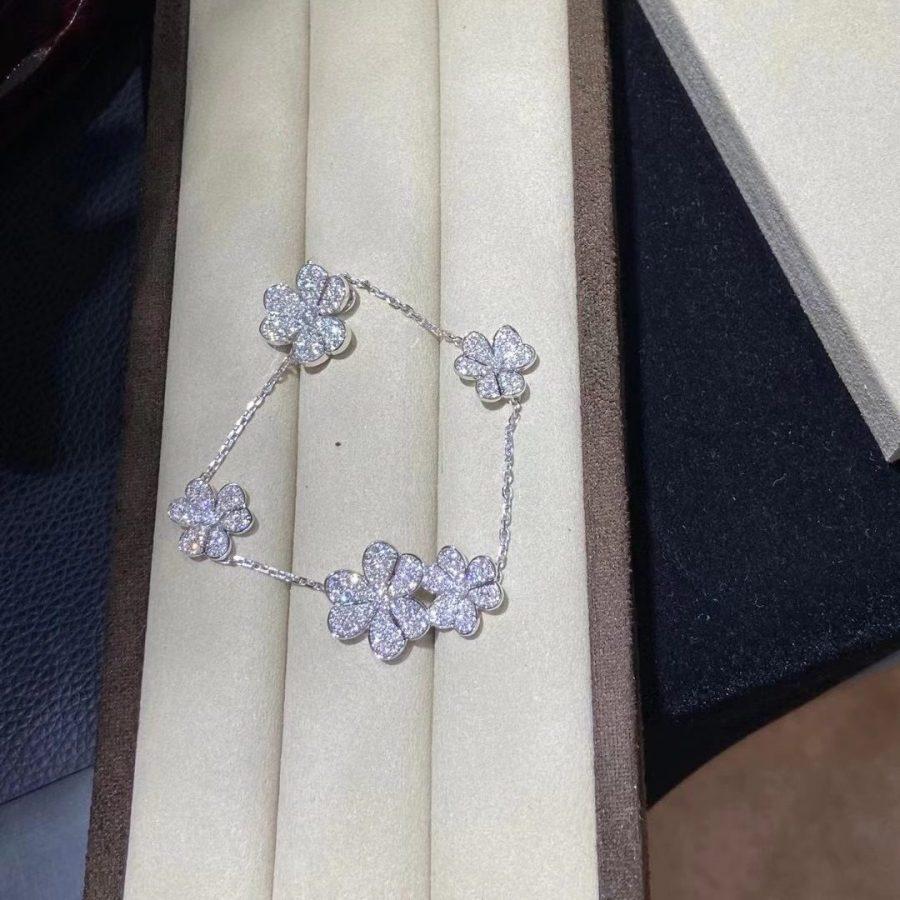 [Stellar Jewelry]FRIVOLE SILVER 5 FLOWERS BRACELET