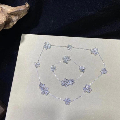 [Stellar Jewelry]FRIVOLE SILVER 5 FLOWERS BRACELET