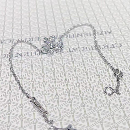 [Stellar Jewelry]FRIVOLE SILVER FLOWER DIAMOND BRACELET