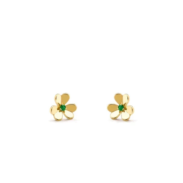 [Stellar Jewelry]FRIVOLE  FLOWER MALACHITE EARRINGS