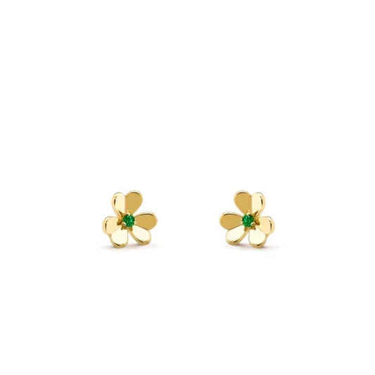[Stellar Jewelry]FRIVOLE  FLOWER MALACHITE EARRINGS