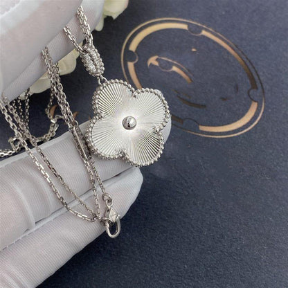 [Stellar Jewelry]CLOVER 25MM SILVER BIG CLOVER NECKLACE